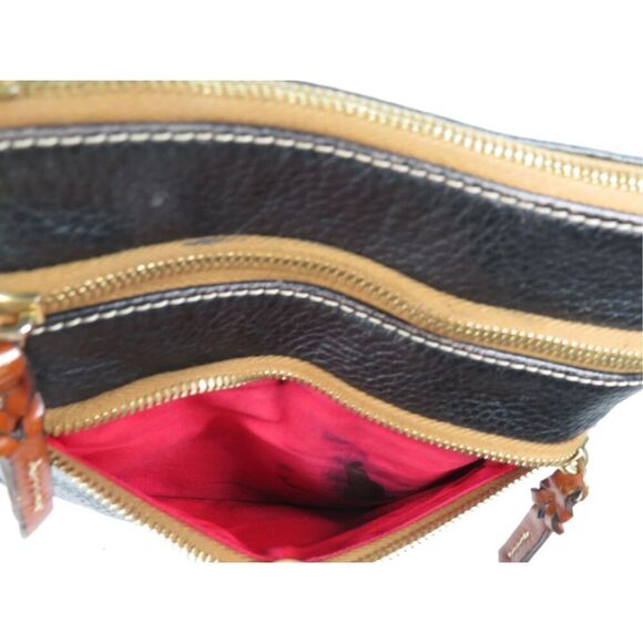Dooney & Bourke Pebble Grain North South Triple Zip Crossbody - Picture 6 of 9